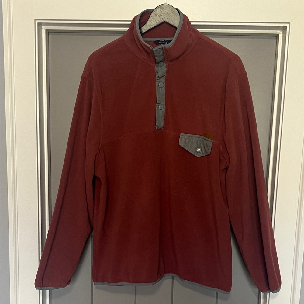 Simply Southern Fleece Pullover with Gray Accents